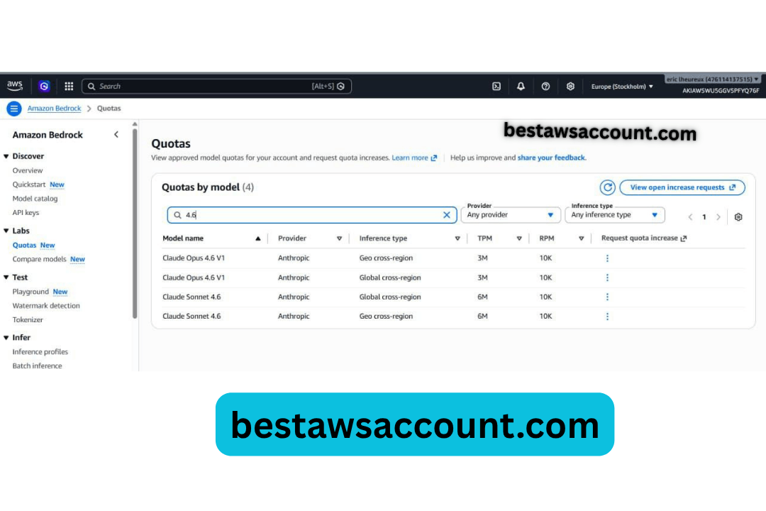 buy aws rpm account